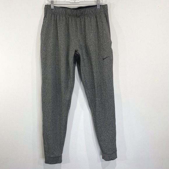Nike Dri-FIT Standard Fit Gray Jogger‎ Sweatpants Mens Size Large L Sweatpants - Picture 1 of 6